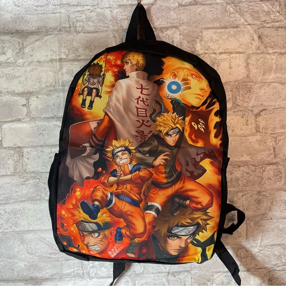 Naruto Character Kids Backpack NWOT